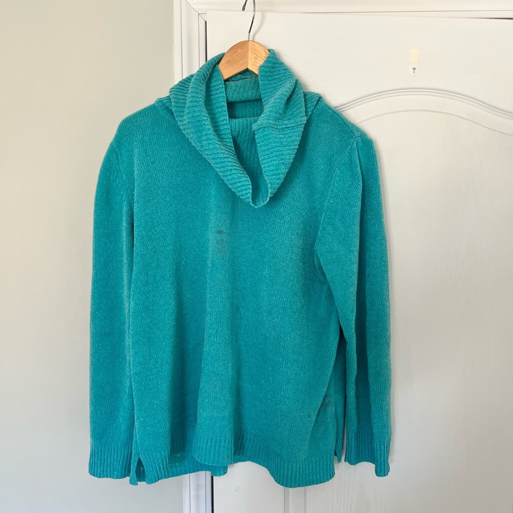White Stag | blue cowl neck sweater - XXL